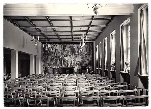 Foto im AK-Format, Olbernhau?, Kirchensaal?, um 1970