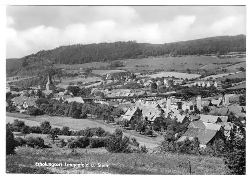 Ansichtskarte, Lengenfeld u. Stein, Teilansicht mit Viadukt, 1978