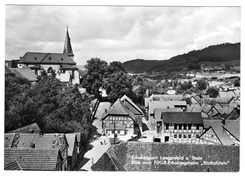 AK, Lengenfeld u. Stein, Teilansicht mit FDGB-Heim "Bischofstein", 1978