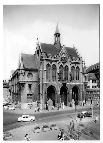 AK, Erfurt, Partie am Rathaus, 1977