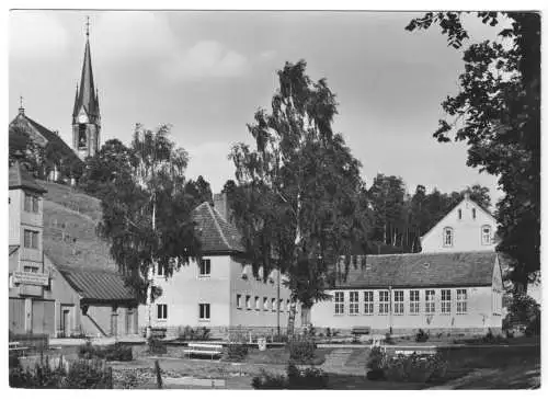 Ansichtskarte, Rechenberg-Bienenmühle Sa., Bad und Lehrschwimmbecken, 1966