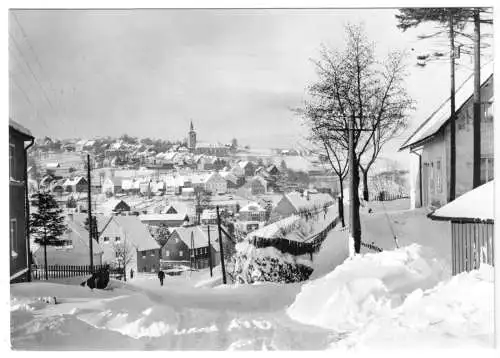 AK, Jöhstadt Erzgeb., winterliche Gesamtansicht, 1971