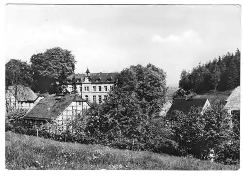 Ansichtskarte, Grünberg Kr. Flöha, Teilansicht, 1966