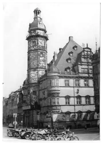 Foto im Ansichtskarte-Format, Altenburg, Rathaus, um 1967, Echtfoto, Handabzug