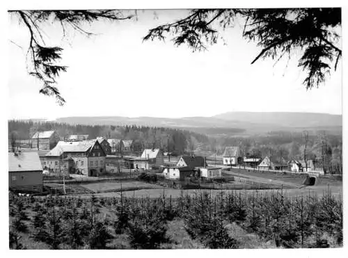 Ansichtskarte, Kretscham-Rothensehma, Teilansicht, 1974