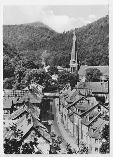 Ansichtskarte, Ilfeld-Wiegersdorf Kr. Nordhausen, Blick vom Steinberg, 1978