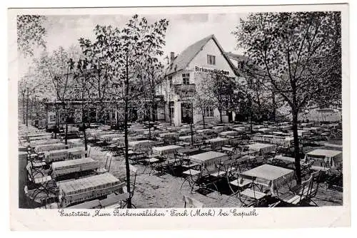 AK, Ferch Kr. Potsdam, Gaststätte "Zum Birkenwäldchen", 1941, Feldpoststempel