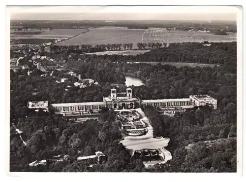 AK, Potsdam, Luftbild mit Orangerie und Krongut Bornstedt, um 1938