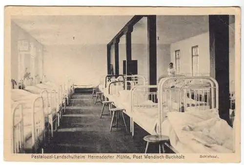 AK, Wendisch-Buchholz, Pestalozzi-Landschulheim Hermsdorfer Mühle, 1933, innen