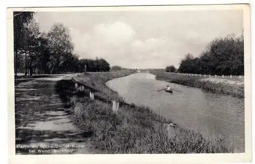 AK, Wendisch-Buchholz, Partie am Spree-Umflut-Kanal, 1937