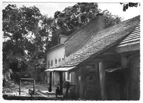 AK, Berlin Neukölln, Dorfschmiede (Böhm. Dorf), 1968