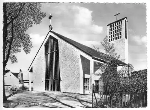 Ansichtskarte, Berlin Britz, Heilige Schutzengelkirche, um 1968