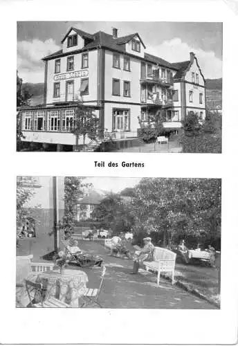 Ansichtskarte, Bad Salzschlirf, Haus Maria, zwei Abb., um 1958