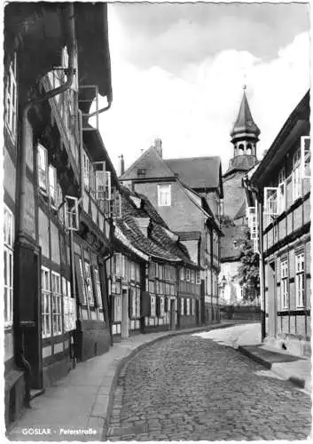 Ansichtskarte, Goslar, Peterstr., 1966