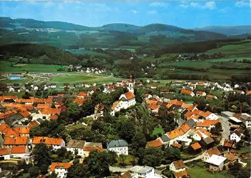 Ansichtskarte, Pleystein Oberpf. Wald, Luftbildansicht, 1991