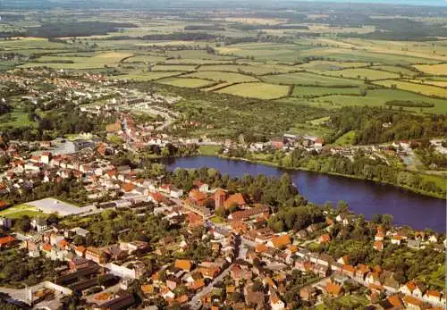 Ansichtskarte, Preetz Holstein, Luftbildansicht, um 1993