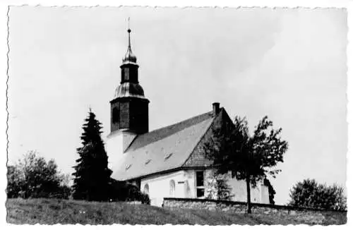 Foto im Ansichtskarte-Format, Schellerhau Erzgeb., Kirche, um 1965