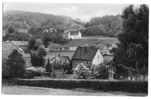 AK, Wolfsburg - Unkeroda Kr. Eisenach, Teilansicht 1961