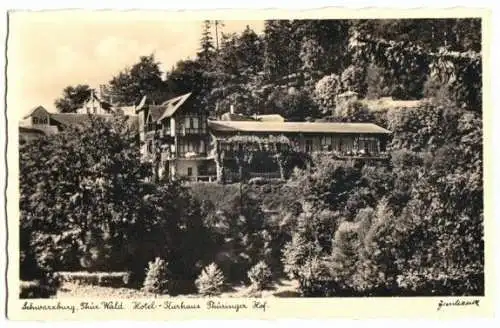 AK, Schwarzburg Thür. Wald, Hotel-Kurhaus Thüringer Hof