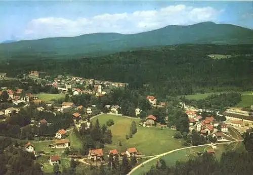 Ansichtskarte, Spiegelau Bayer. Wald, mit Rachel, Luftbild, Vers.2