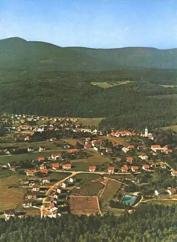 AK, Spiegelau Bayer. Wald, Übersicht, Luftbild, Vers.1