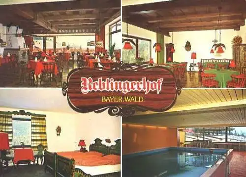 AK, Reblin-Edenstetten, Hotel "Reblingerhof", 4 Abb.