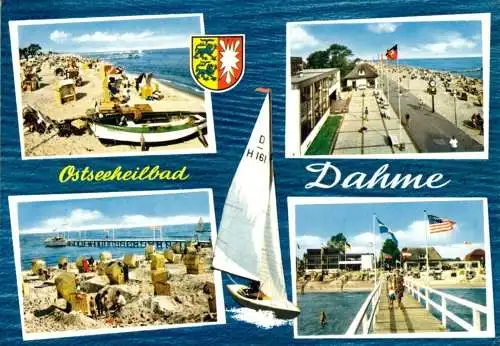 AK, Ostseeheilbad Dahme, vier Abb., gestaltet, um 1975