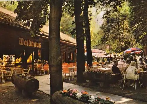 AK, Berlin Grunewald, Restaurant Waldhaus, Version 2, um 1980