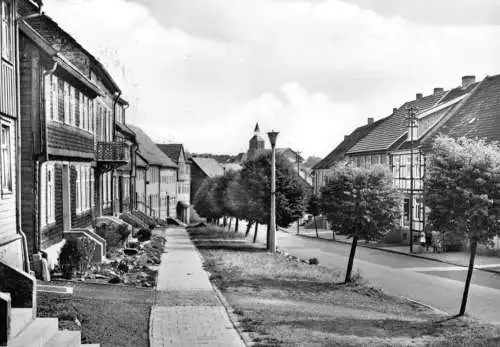 Ansichtskarte, Benneckenstein Harz, Oberstadt, Straße, 1975