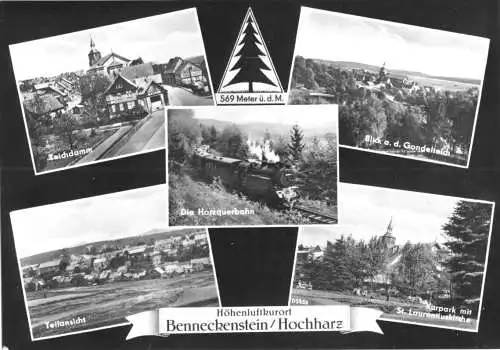 AK, Benneckenstein Harz, fünf Abb., gestaltet, 1961