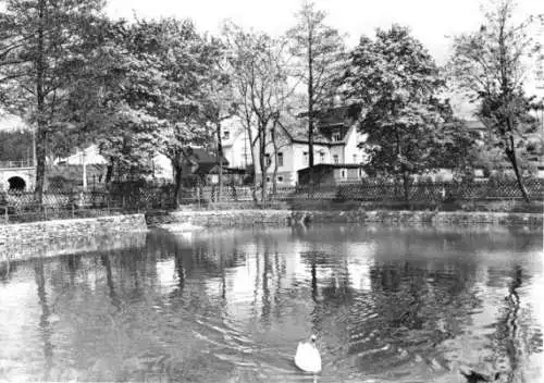 AK, Neudorf Kr. Annaberg, OT Kretscham-Rothensema, Diätsanatorium, Kurpark, 1982