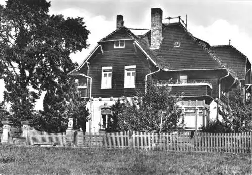 Ansichtskarte, Rochsburg Kr. Rochlitz, Blindenkurheim, Straßenans., 1969