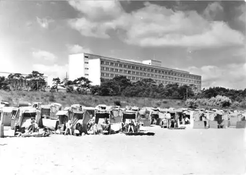 AK, Ostseebad Zinnowitz Usedom, Ferienheim "Roter Oktober" der IG Wismut, 1980