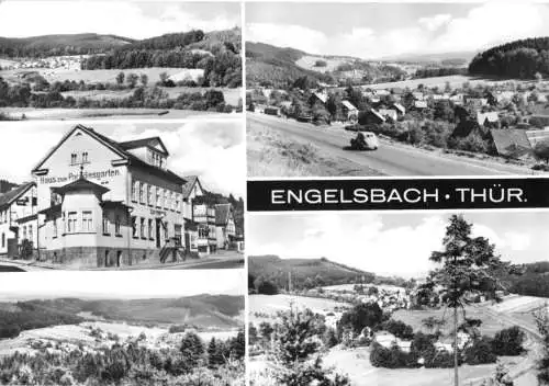 Ansichtskarte, Engelsbach Thür., Kr. Gotha, fünf Abb., 1973