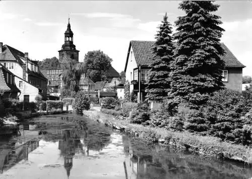 Ansichtskarte, Bad Berka, Partie an der Ilm, 1978