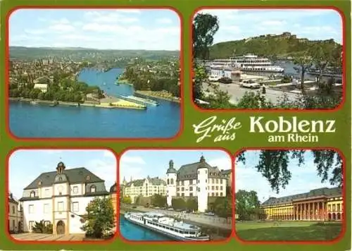 AK, Koblenz, fünf Abb., um 1993