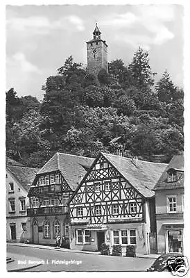 AK, Bad Berneck Fichtelgeb., Straßenpartie, 1956