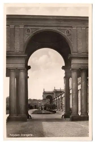 AK, Potsdam, Park Sanssouci, Orangerie, Seitenansicht, um 1938