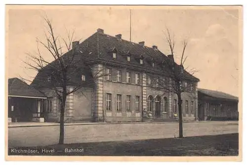 AK, Brandenburg - Kirchmöser, Bahnhof, um 1930