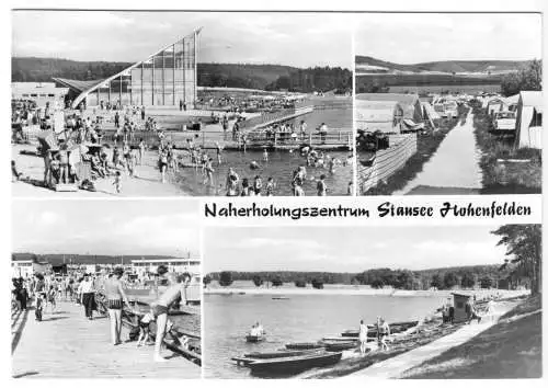 AK, Hohenfelden Kr. Weimar, Erholungsz. Stausee Hohenfelden, 4 Abb., V. 2, 1982