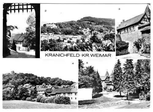 AK, Kranichfeld Kr. Weimar, fünf Abb., 1978