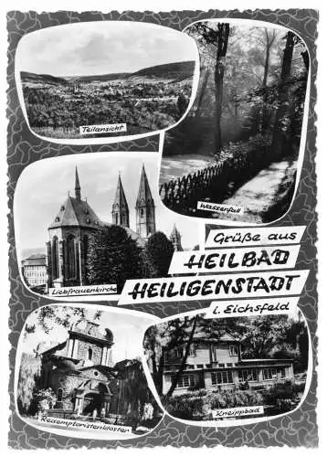 AK, Heilbad Heiligenstadt, fünf Abb., gestaltet, 1965