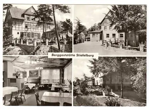 AK, Siefelburg Kr. Weimar, Berggaststätte und Pensionshaus, vier Abb., 1977