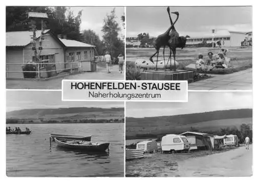 AK, Hohenfelden Kr. Weimar, Naherholungszentrum Stausee, vier Abb., 1982