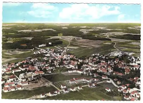 Ansichtskarte, Neudettelsau, Luftbildansicht, 1965