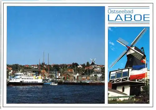 AK, Ostseebad Laboe, zwei Abb., um 1992