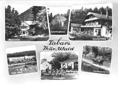 AK, Tabarz Thür. Wald, sechs Abb., gestaltet, 1965