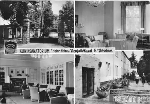 AK, Potsdam Neufahrland, Kliniksanatorium, 4 Abb., 1971