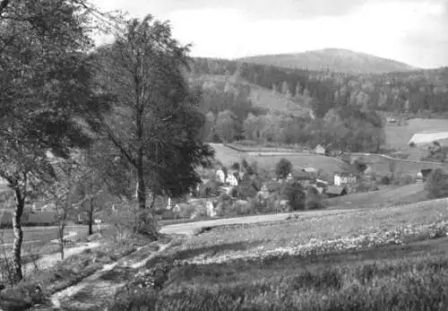 AK, Ringenhain, Teilansicht mit Valtenberg, 1968