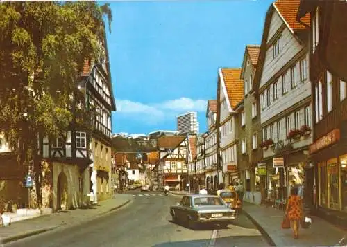 AK, Rotenburg a.d. Fulda, Steinweg, belebt, 1987